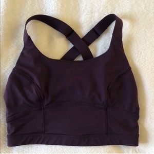 bra/crop top - deep purple